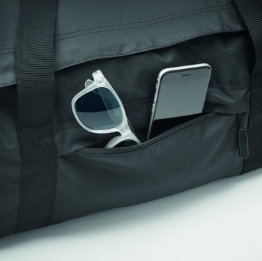 Logo trade promotional giveaways picture of: Large sports bag in 300D RPET