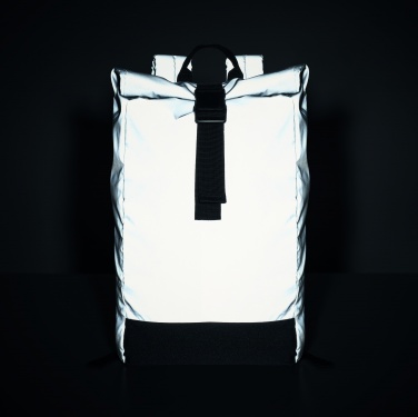 Logo trade promotional gift photo of: Reflective Rolltop backpack