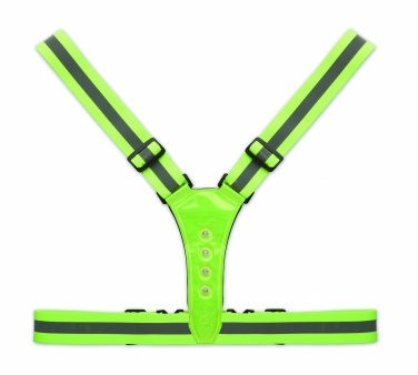 Logo trade advertising products image of: Reflective body belt with LED