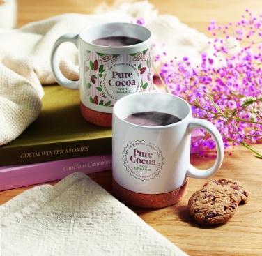 Logotrade corporate gift picture of: Ceramic cork mug 280 ml