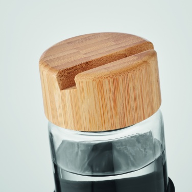 Logotrade promotional giveaway image of: Glass bottle bamboo lid 600ml