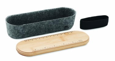 Logotrade promotional items photo of: RPET felt pencil case with lid