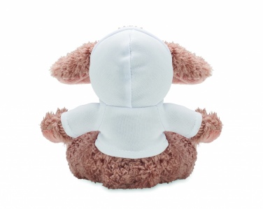 Logo trade corporate gifts image of: Bunny plush wearing a hoodie