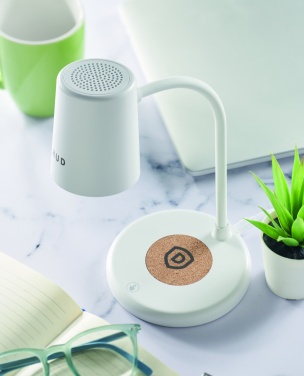 Logotrade promotional product image of: Wireless charger, lamp speaker