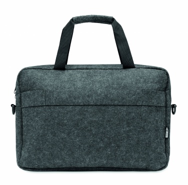 Logo trade promotional merchandise image of: 15 inch RPET felt laptop bag