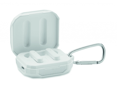 Logotrade promotional product image of: TWS earbuds with solar charger