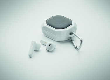 Logotrade promotional gifts photo of: TWS earbuds with solar charger