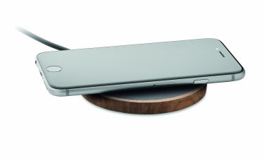 Logotrade promotional product picture of: Wireless charger in acacia 15W