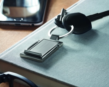 Logo trade promotional gifts image of: Metal key ring phone stand Seinajoki