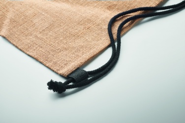 Logo trade corporate gifts image of: Jute drawstring bag