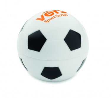 Logo trade promotional merchandise image of: Lip balm in football shape