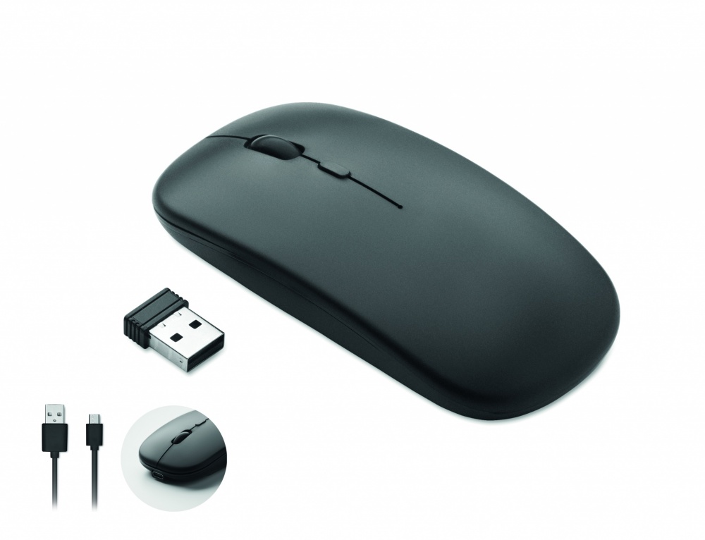 Logo trade promotional giveaways image of: Rechargeable wireless mouse