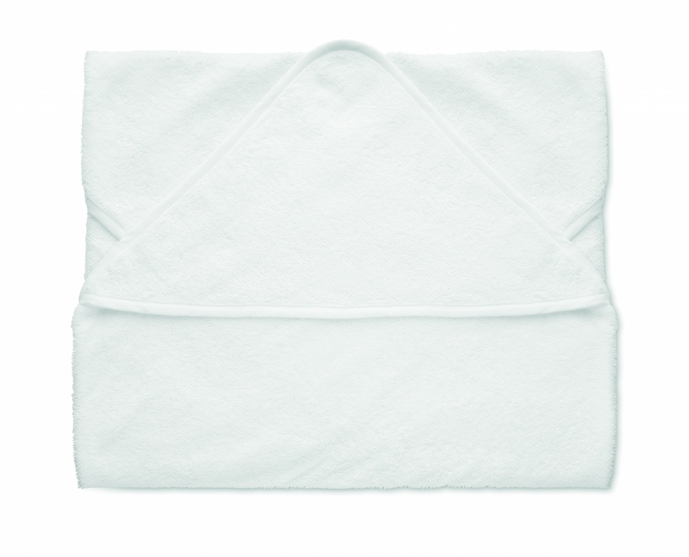 Logo trade promotional merchandise image of: Cotton hooded baby towel