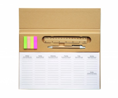 Logo trade promotional merchandise photo of: Weekly desktop planner
