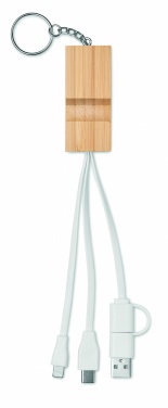 Logotrade promotional giveaways photo of: Bamboo key ring and stand Salo