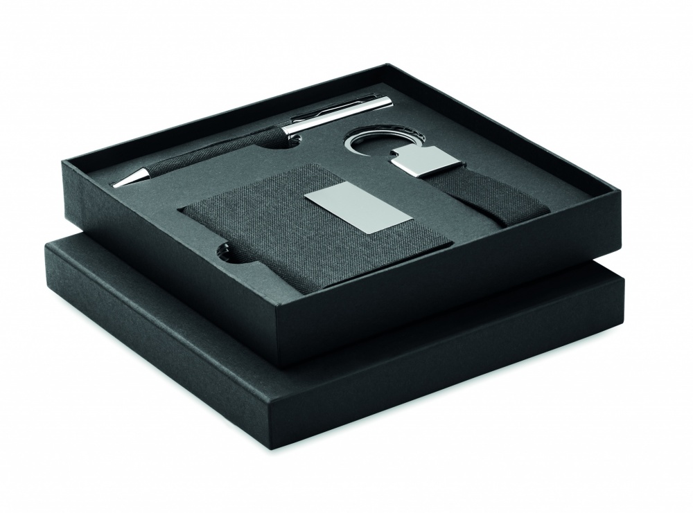 Logotrade promotional merchandise image of: 3-piece gift set in a gift box with customizable printing