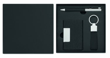 Logo trade business gift photo of: 3-piece gift set in a gift box with customizable printing