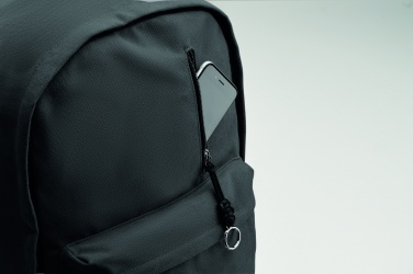 Logo trade corporate gifts picture of: A 15-inch laptop backpack made of recycled pre-consumer cotton with customizable printing