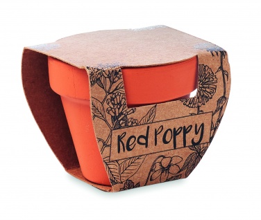 Logotrade promotional item image of: Terracotta pot 'poppy'