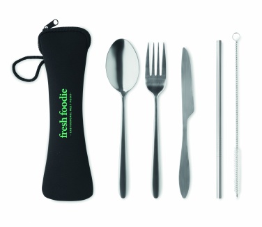 Logo trade promotional giveaway photo of: Cutlery set stainless steel