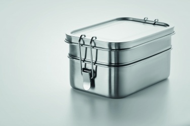 Logo trade promotional item photo of: Stainless steel lunch box