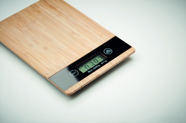 Logotrade promotional merchandise picture of: Bamboo digital kitchen scales