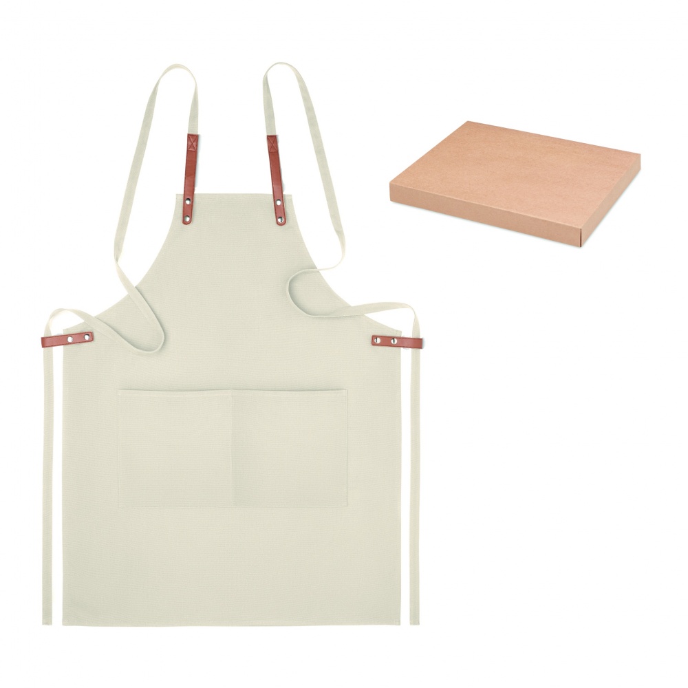 Logo trade promotional giveaways picture of: Organic cotton apron 340 gr/m²