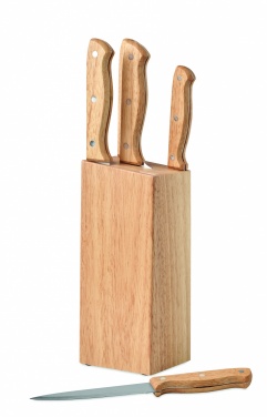 Logotrade promotional gifts photo of: 5 piece knife set in base