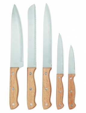 Logotrade promotional giveaway image of: 5 piece knife set in base