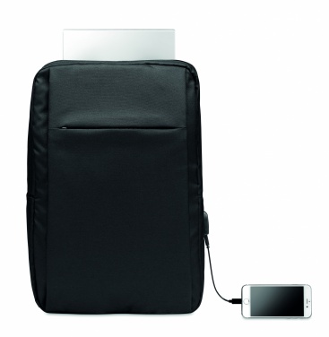 Logotrade promotional product picture of: Laptop backpack in 300D RPET