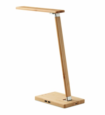 Logo trade corporate gift photo of: Desktop light and charger 10W