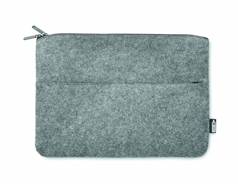 Logo trade business gift photo of: RPET felt zipped laptop bag