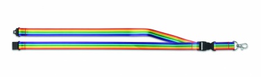 Logo trade promotional merchandise photo of: Rainbow RPET lanyard