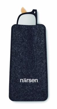 Logotrade promotional item picture of: RPET felt glasses case