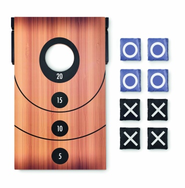 Logo trade promotional giveaway photo of: Double sided MDF game set