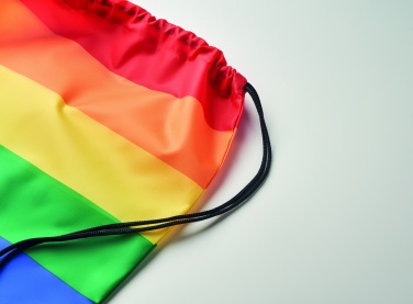 Logotrade promotional giveaway picture of: Rainbow RPET drawstring bag