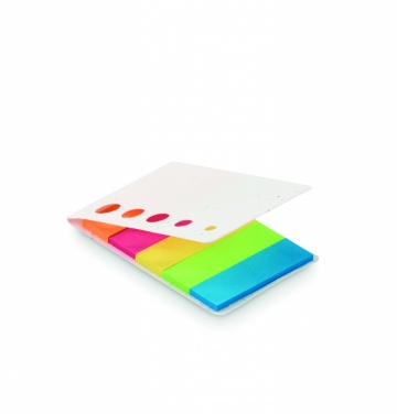 Logo trade promotional products image of: Seed paper page markers pad