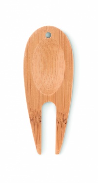 Logo trade promotional giveaways picture of: Bamboo golf divot tool