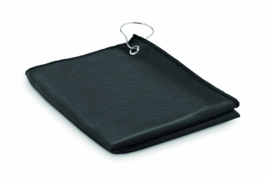 Logo trade promotional giveaways picture of: RPET golf towel with hook clip