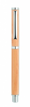 Logo trade promotional merchandise picture of: Bamboo gel pen
