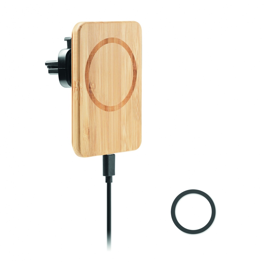 Logo trade promotional merchandise photo of: Magnetic wireless charger 15W