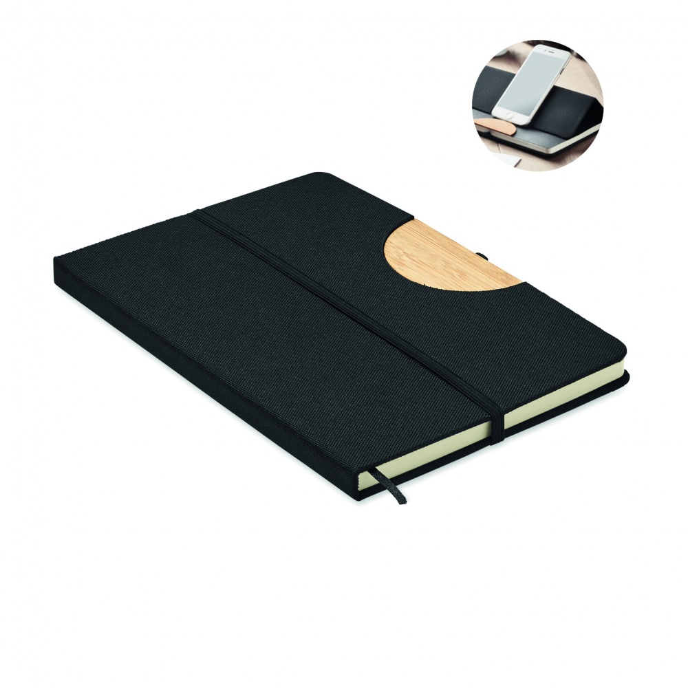 Logotrade promotional giveaway picture of: A5 RPET notebook 80 lined
