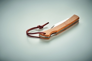 Logotrade promotional giveaway image of: Foldable knife in bamboo