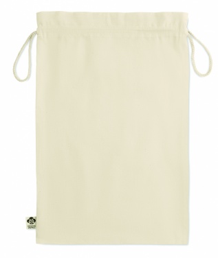 Logo trade promotional merchandise image of: Large organic cotton gift bag