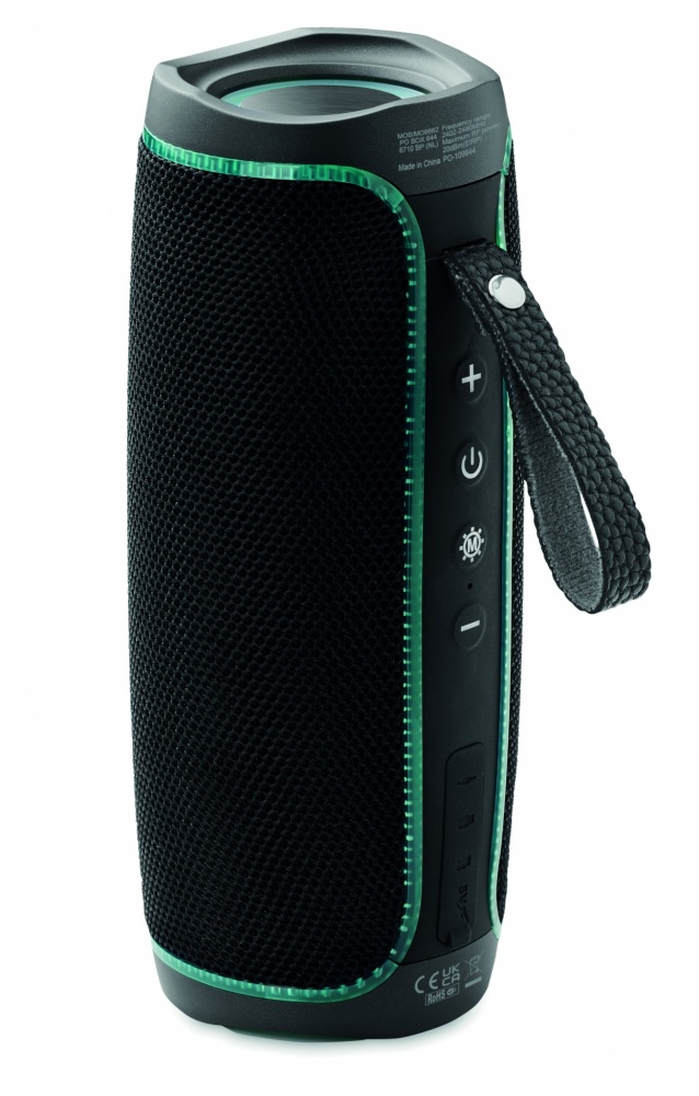Logo trade advertising products image of: 2x5 LED Wireless speaker IPX4