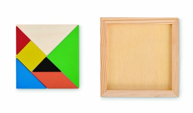Logotrade promotional merchandise image of: Tangram puzzle in wood