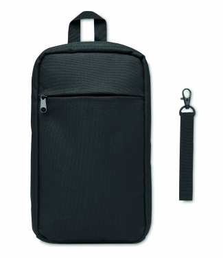 Logo trade promotional giveaway photo of: Cross chest bag in 600D Rpet