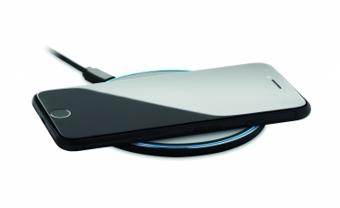 Logo trade promotional merchandise photo of: Glass wireless 10W charger
