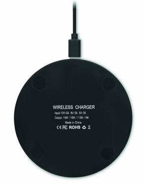 Logotrade business gifts photo of: Glass wireless 10W charger