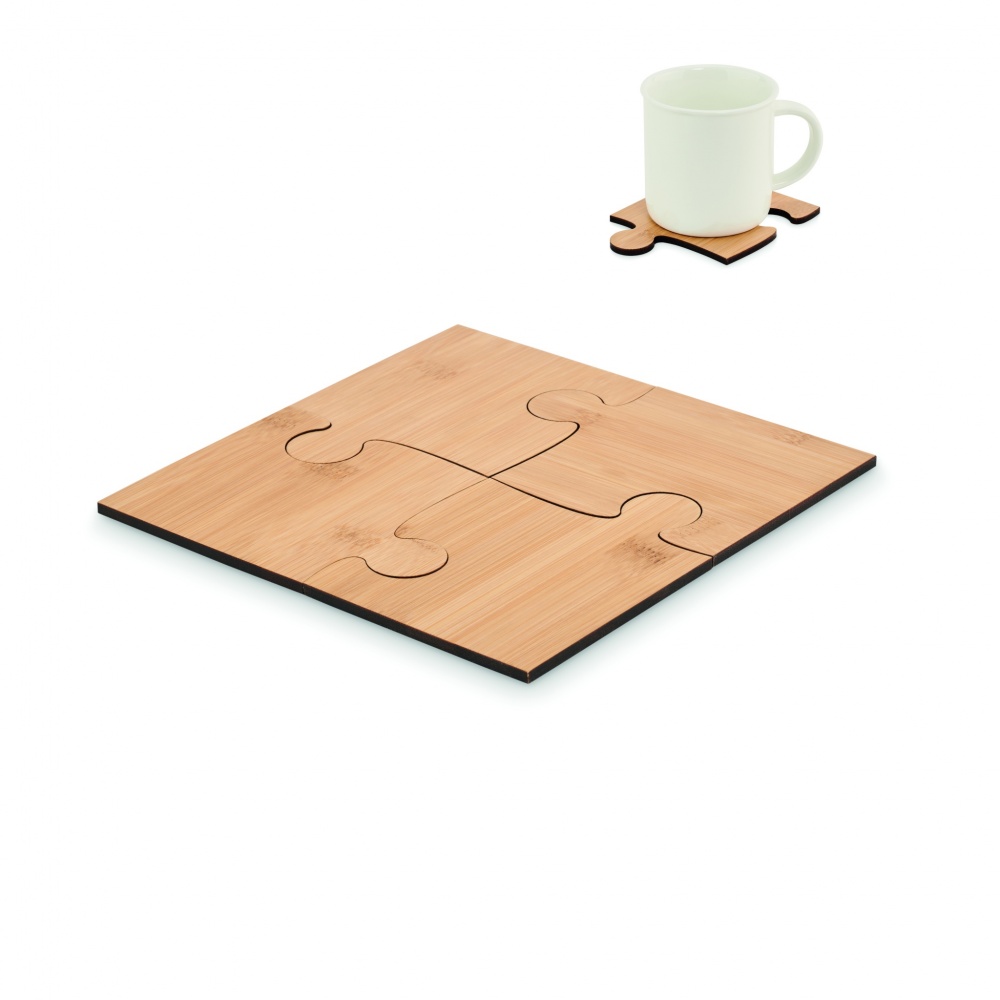 Logotrade promotional gift picture of: Set of 4 puzzle coasters